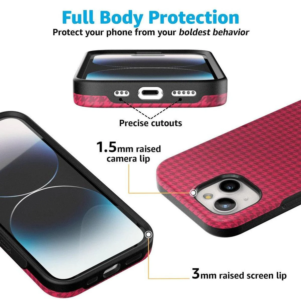 Best Dressed | Red Houndstooth Case - Image 104