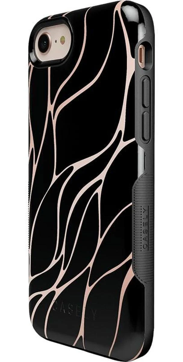 Midnight Ride | Black and Gold Metallic Waves Case - Image 17