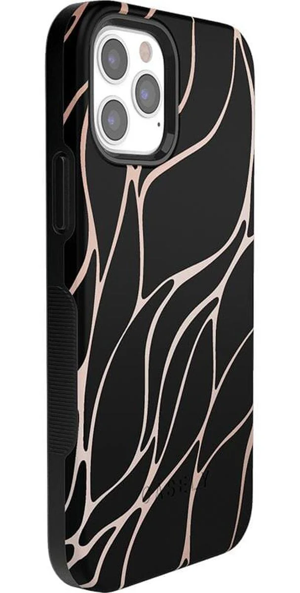 Midnight Ride | Black and Gold Metallic Waves Case - Image 2