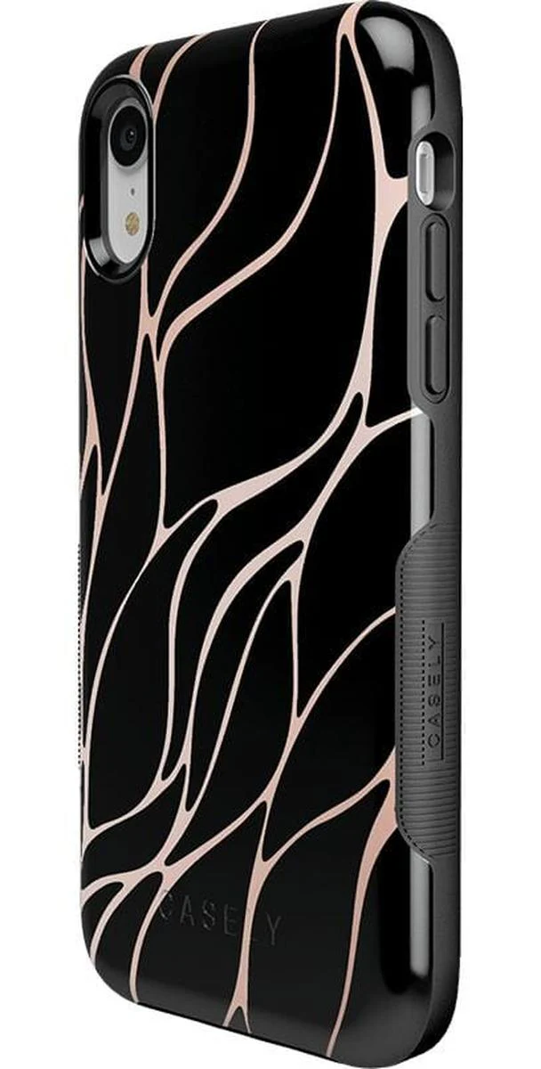 Midnight Ride | Black and Gold Metallic Waves Case - Image 23