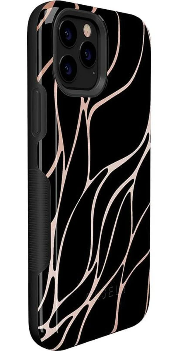 Midnight Ride | Black and Gold Metallic Waves Case - Image 26