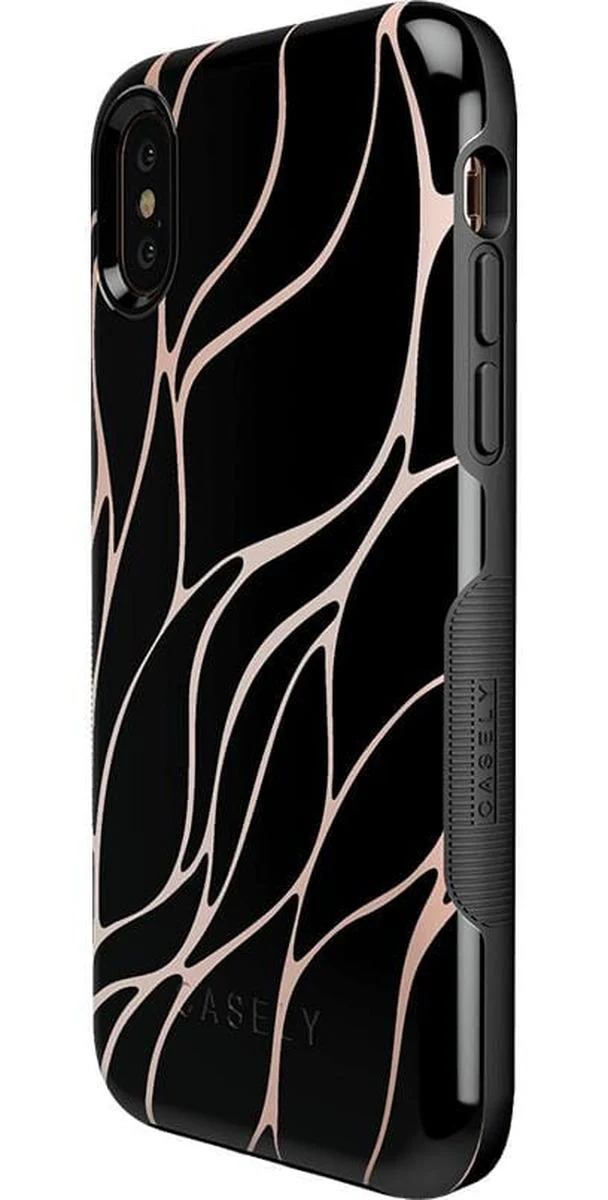 Midnight Ride | Black and Gold Metallic Waves Case - Image 35