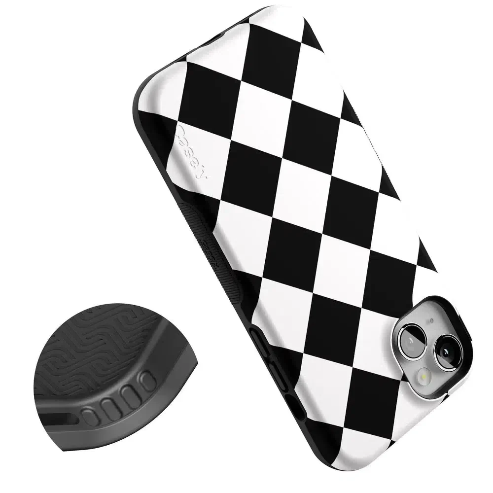 Black Checkerboard | High Contrast Design Case - Image 122