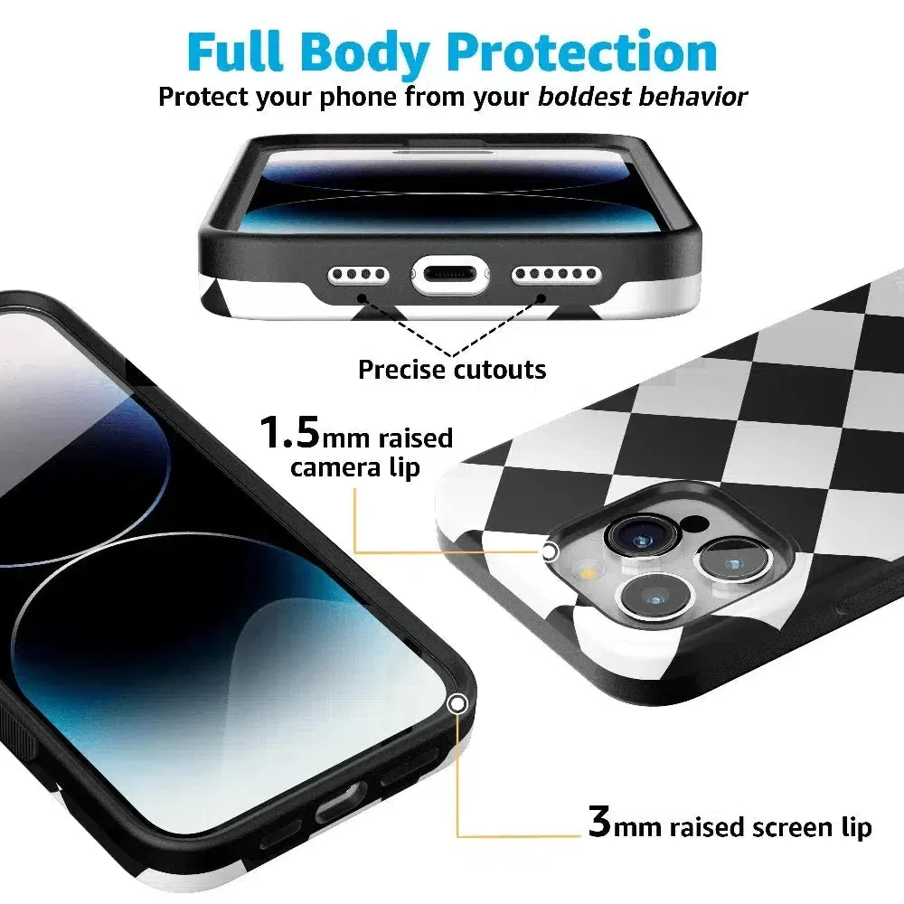 Black Checkerboard | High Contrast Design Case - Image 62