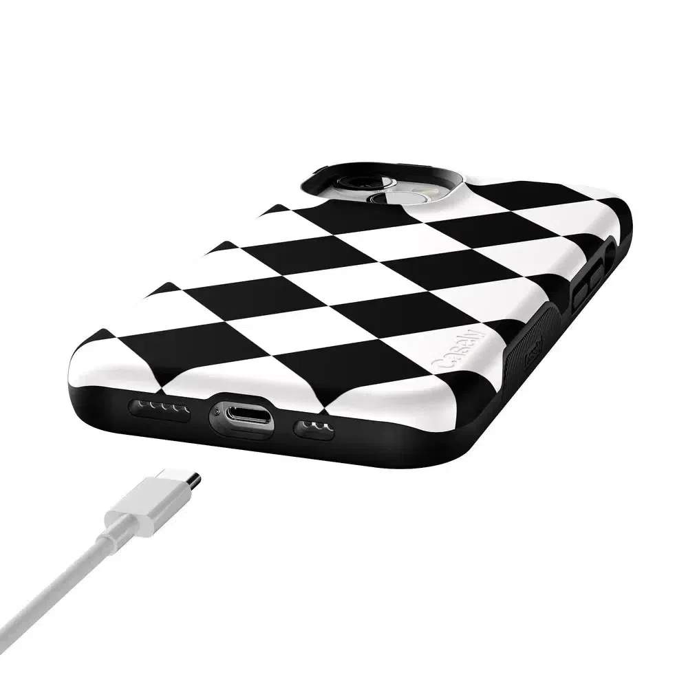 Black Checkerboard | High Contrast Design Case - Image 99