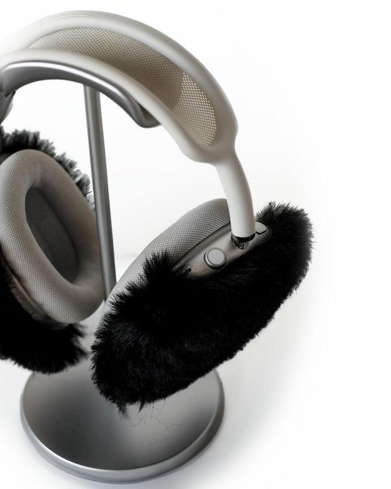 Black Fluffy Earmuffs | AirPods Max Case - Image 3