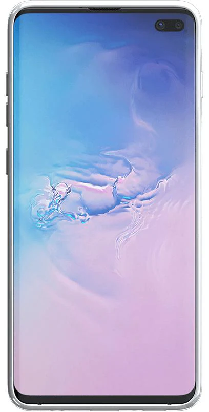 Blue and Gold Clear Floral Samsung Case - Image 3
