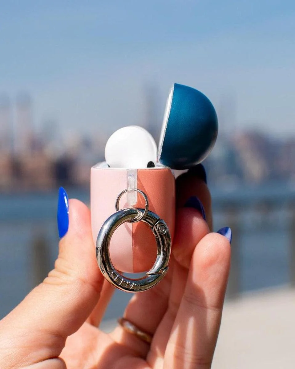 Pink & Navy Blue | Colorblock AirPods Case - Image 10