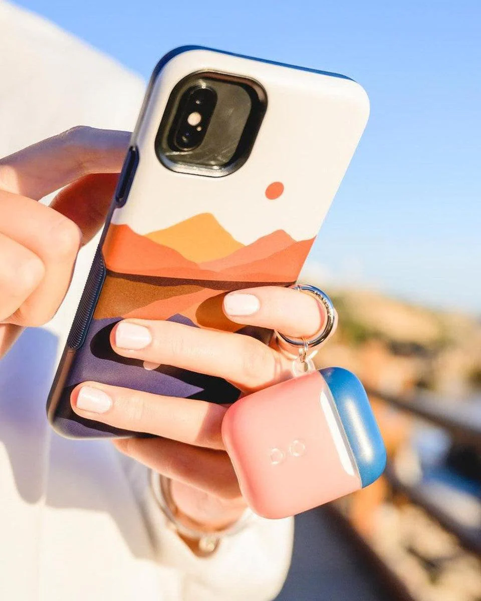Pink & Navy Blue | Colorblock AirPods Case - Image 12