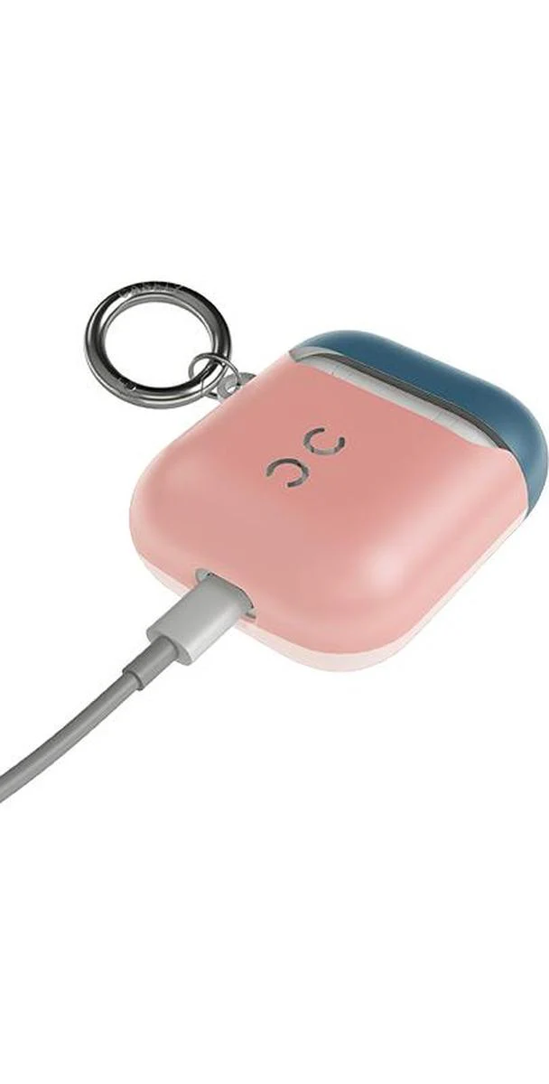 Pink & Navy Blue | Colorblock AirPods Case - Image 3
