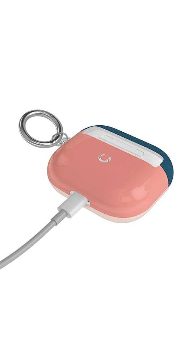 Pink & Navy Blue | Colorblock AirPods Case - Image 9