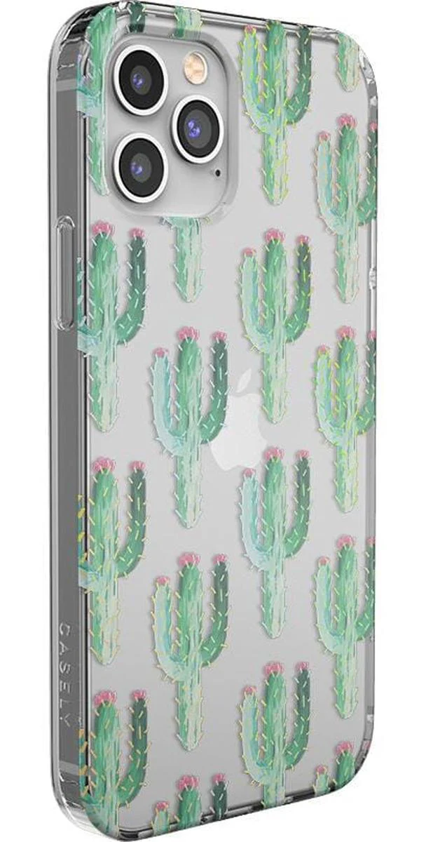 Lookin' Sharp | Cactus Patterned Clear Floral Case - Image 2