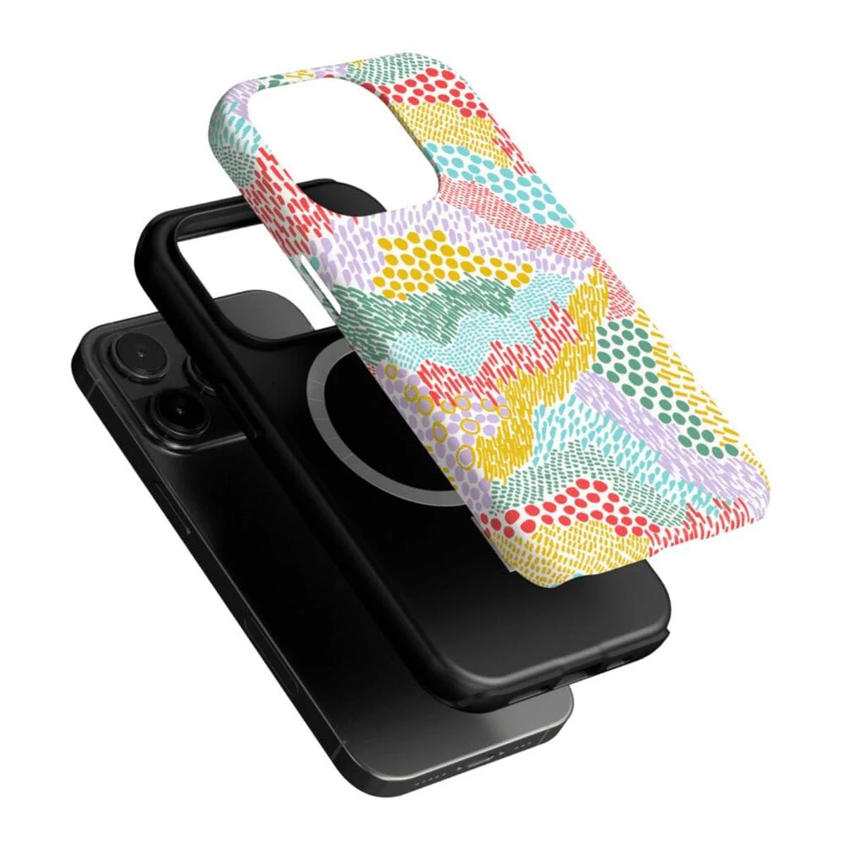 Color Me Happy | Pattern Colorblock Case - Image 73