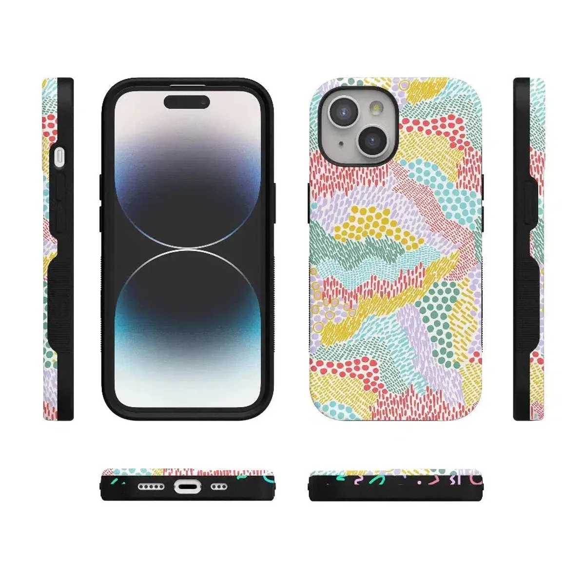 Color Me Happy | Pattern Colorblock Case - Image 93