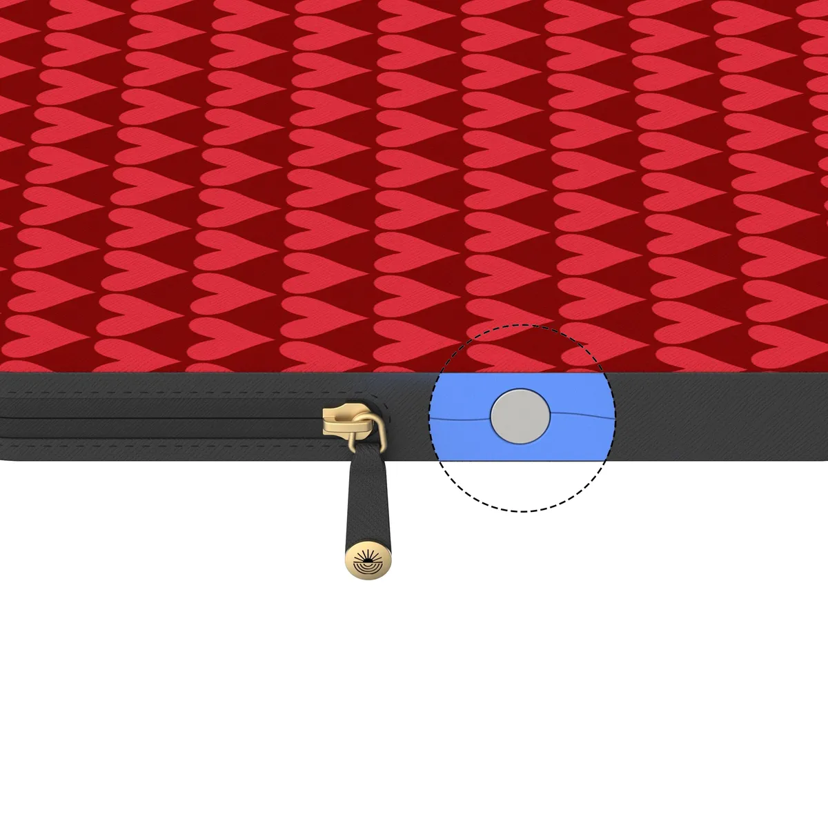 Crazy in Love | Red Hearts Laptop Case - Image 15