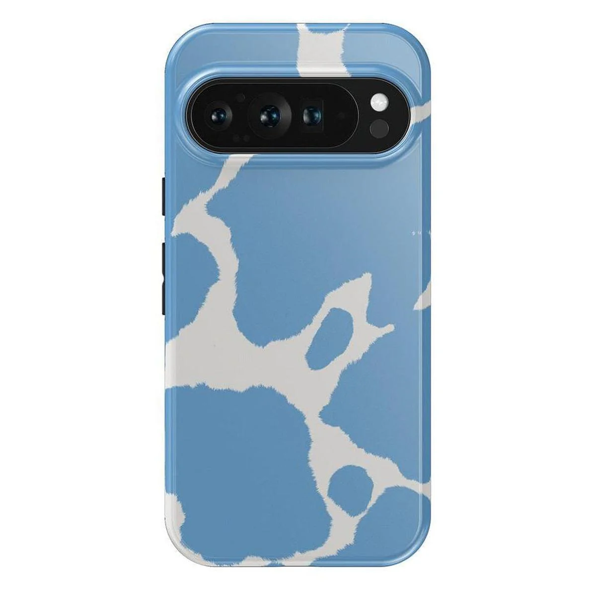 Current MOOd | Light Blue Cow Print Google Pixel Case - Image 15