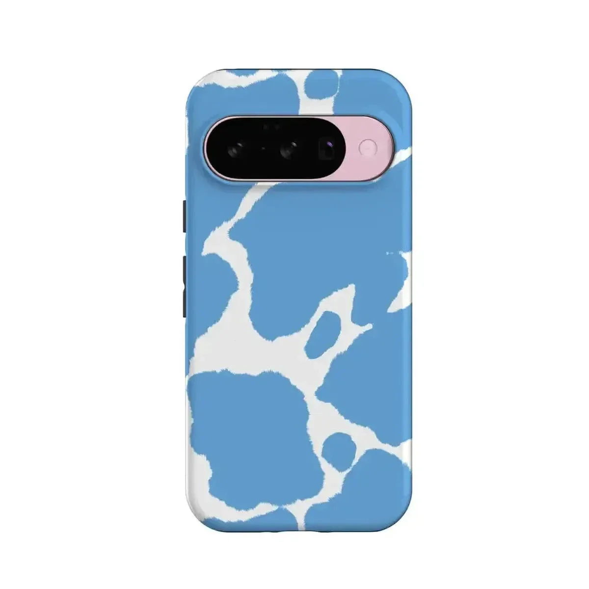 Current MOOd | Light Blue Cow Print Google Pixel Case - Image 18