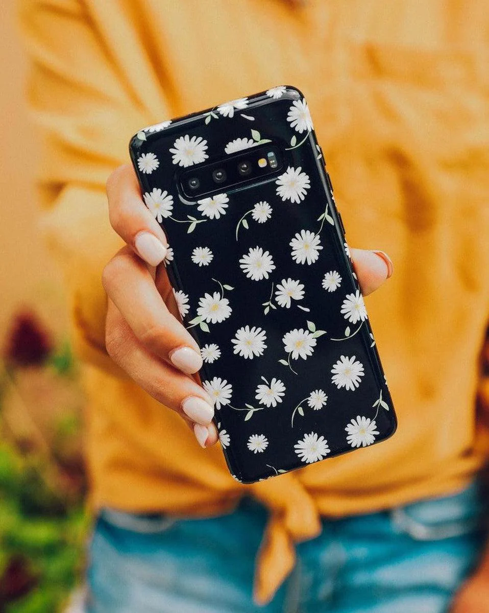 Daisy Daydream | Black Floral Samsung Case - Image 13