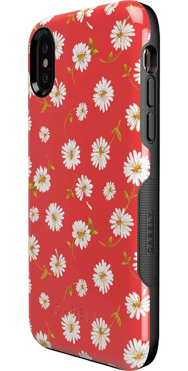 Daisy Daydream | Red Coral Floral Case - Image 46