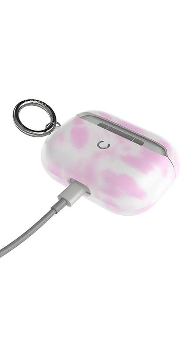 Down for Whatever | Light Pink Tie Dye AirPods Case - Image 6