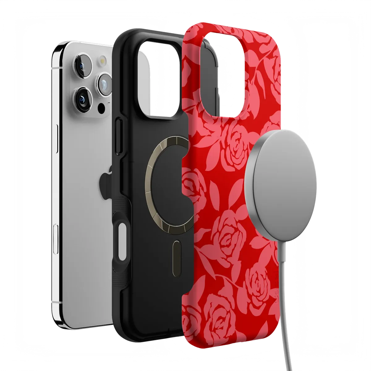Final Rose | Red & Pink Floral Case - Image 40