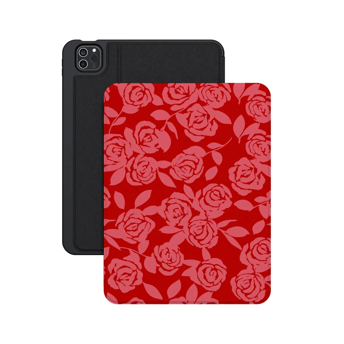 Final Rose | Red & Pink Floral iPad Case - Image 17