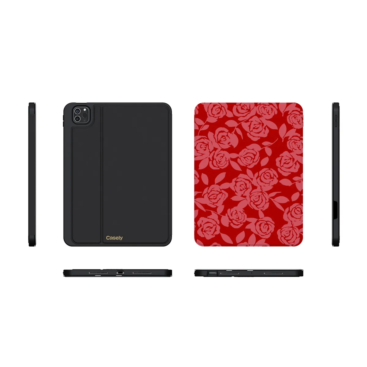 Final Rose | Red & Pink Floral iPad Case - Image 21