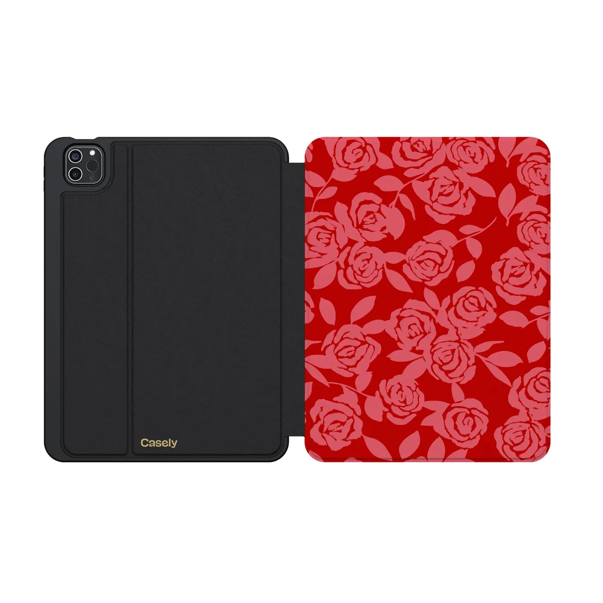 Final Rose | Red & Pink Floral iPad Case - Image 23