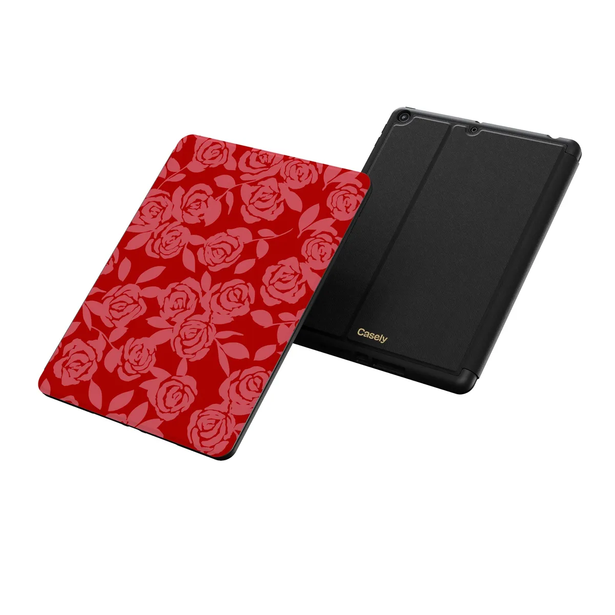 Final Rose | Red & Pink Floral iPad Case - Image 26