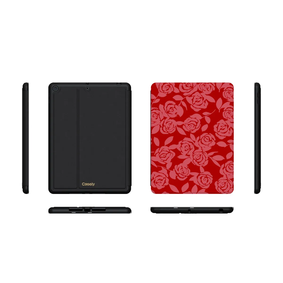 Final Rose | Red & Pink Floral iPad Case - Image 29