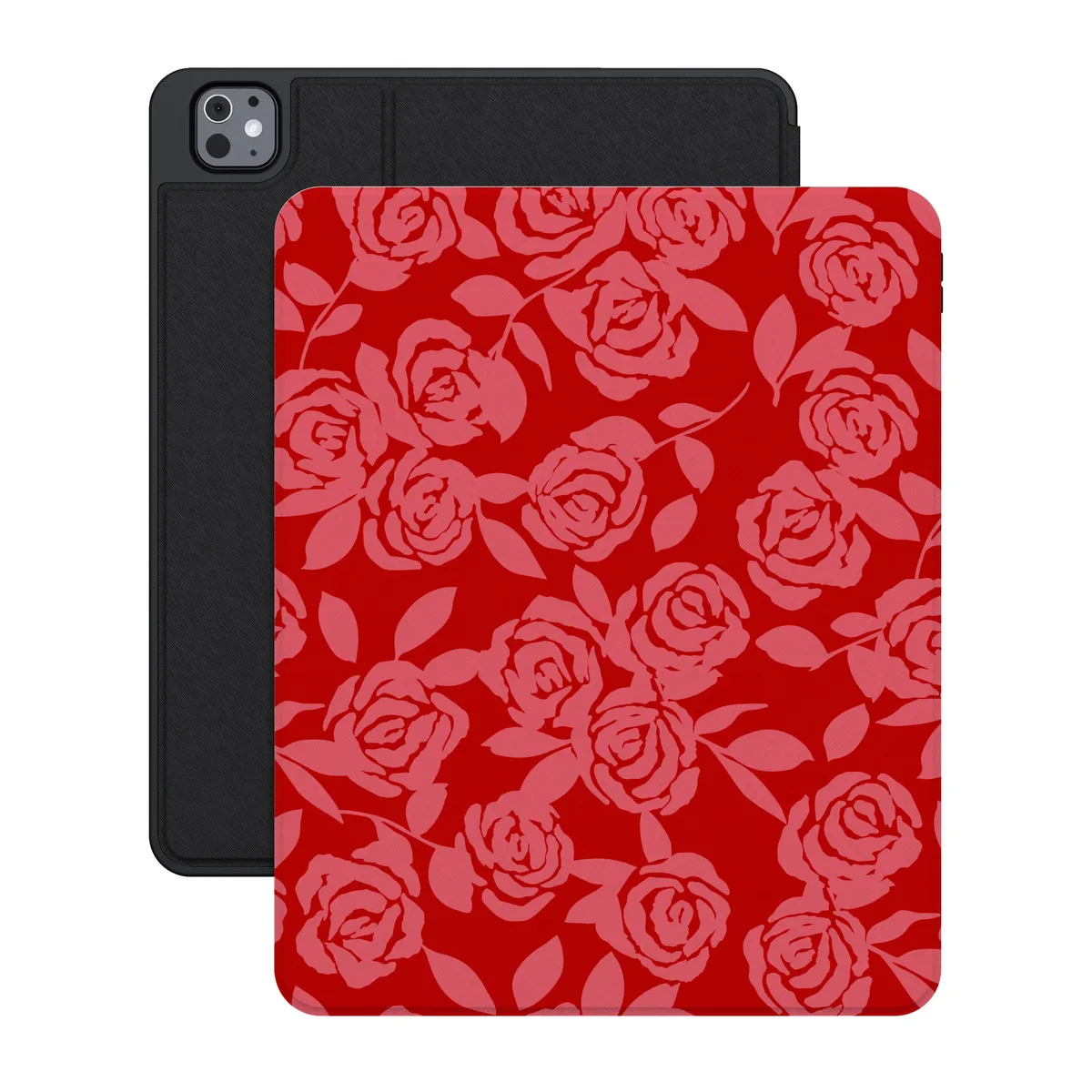Final Rose | Red & Pink Floral iPad Case - Image 33