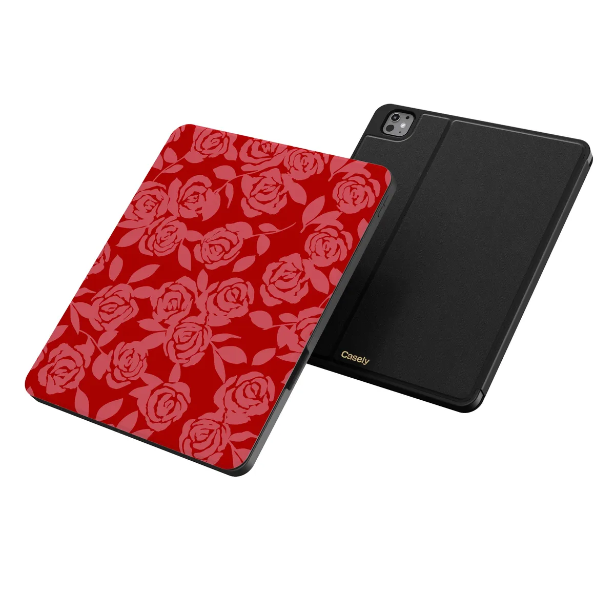 Final Rose | Red & Pink Floral iPad Case - Image 34