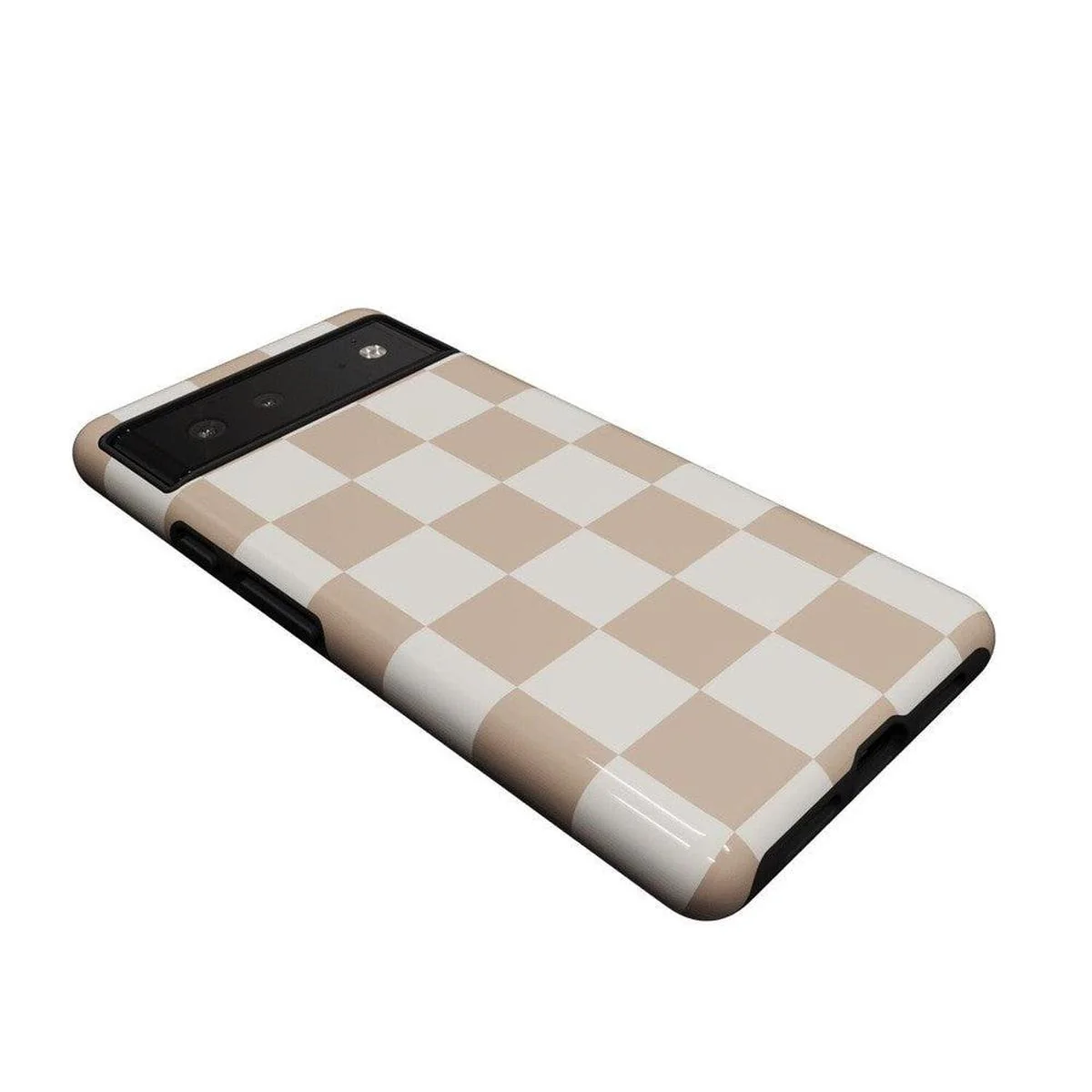 Fit Check | Neutral Checkerboard Google Pixel Case - Image 2