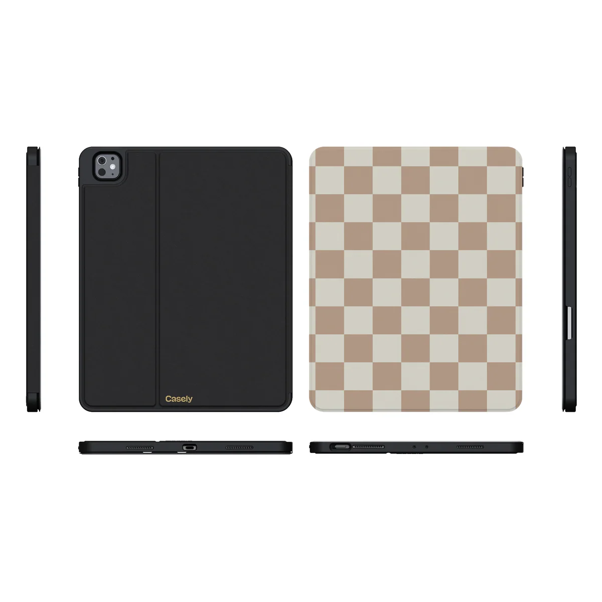 Fit Check | Neutral Checkerboard iPad Case - Image 5