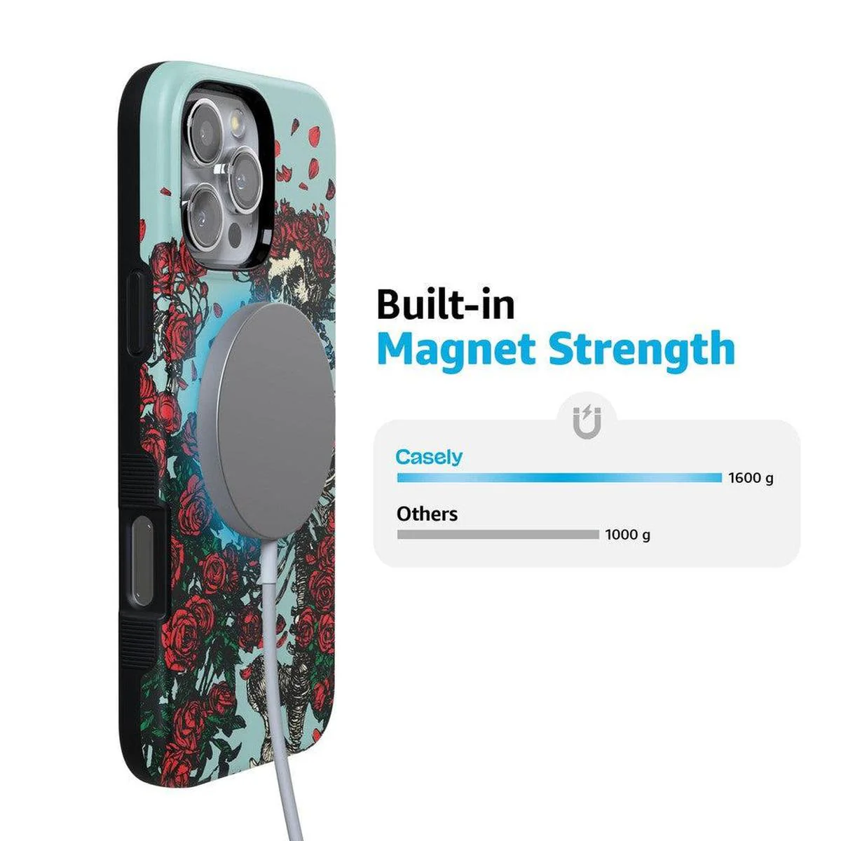Forever Grateful | Grateful Dead Skeleton Floral Case - Image 107