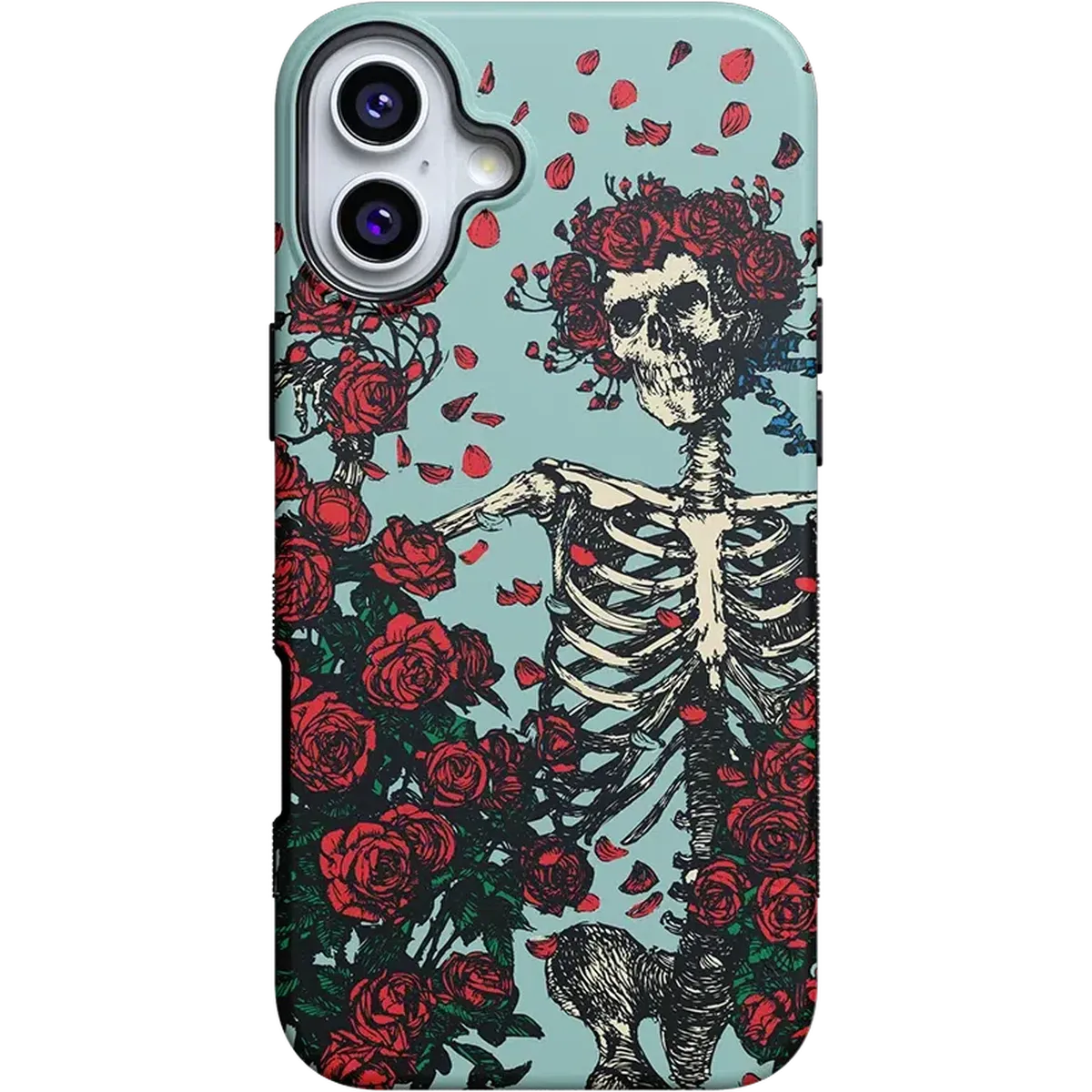 Forever Grateful | Grateful Dead Skeleton Floral Case - Image 110