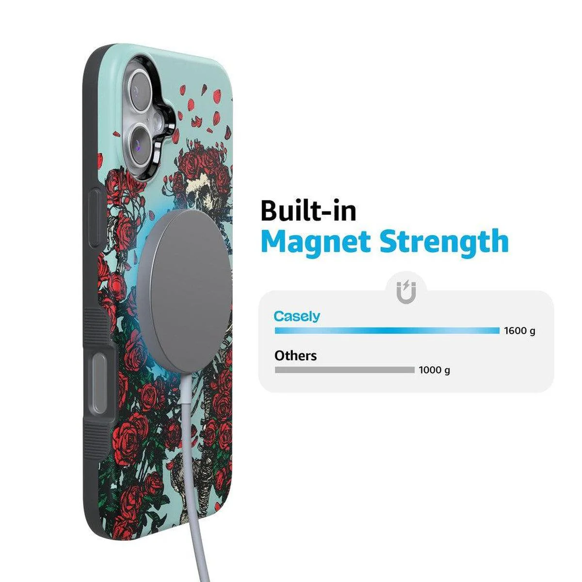 Forever Grateful | Grateful Dead Skeleton Floral Case - Image 115