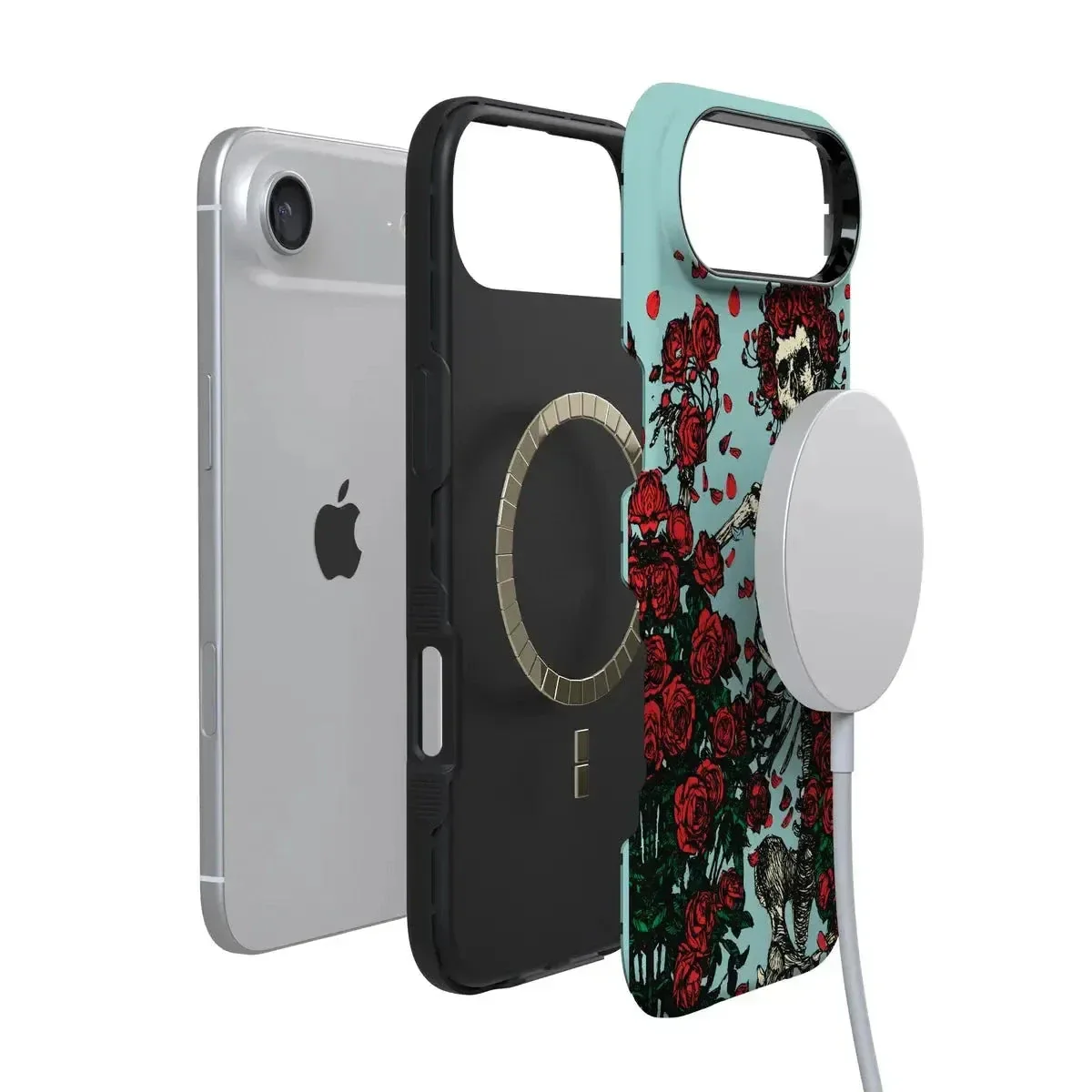 Forever Grateful | Grateful Dead Skeleton Floral Case - Image 122