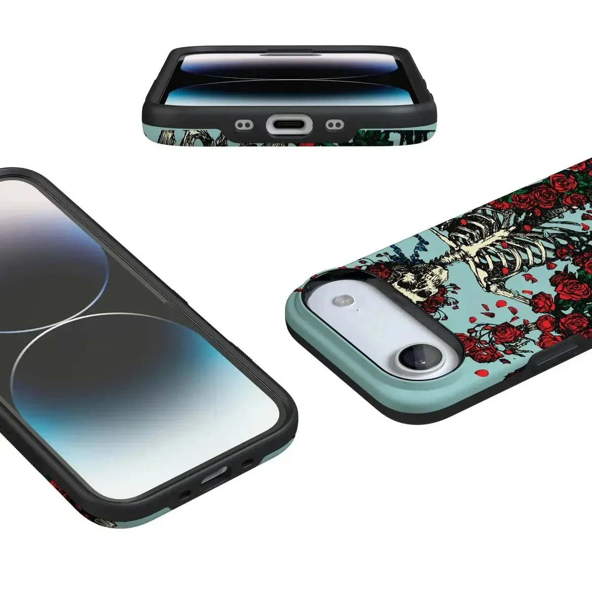 Forever Grateful | Grateful Dead Skeleton Floral Case - Image 128