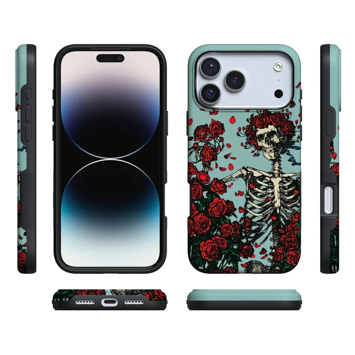 Forever Grateful | Grateful Dead Skeleton Floral Case - Image 134