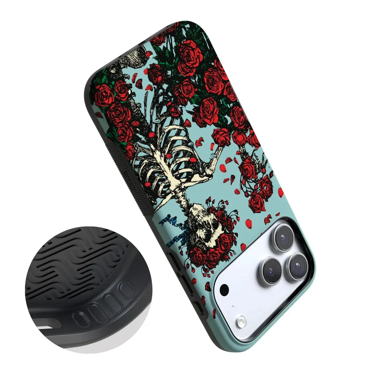 Forever Grateful | Grateful Dead Skeleton Floral Case - Image 138