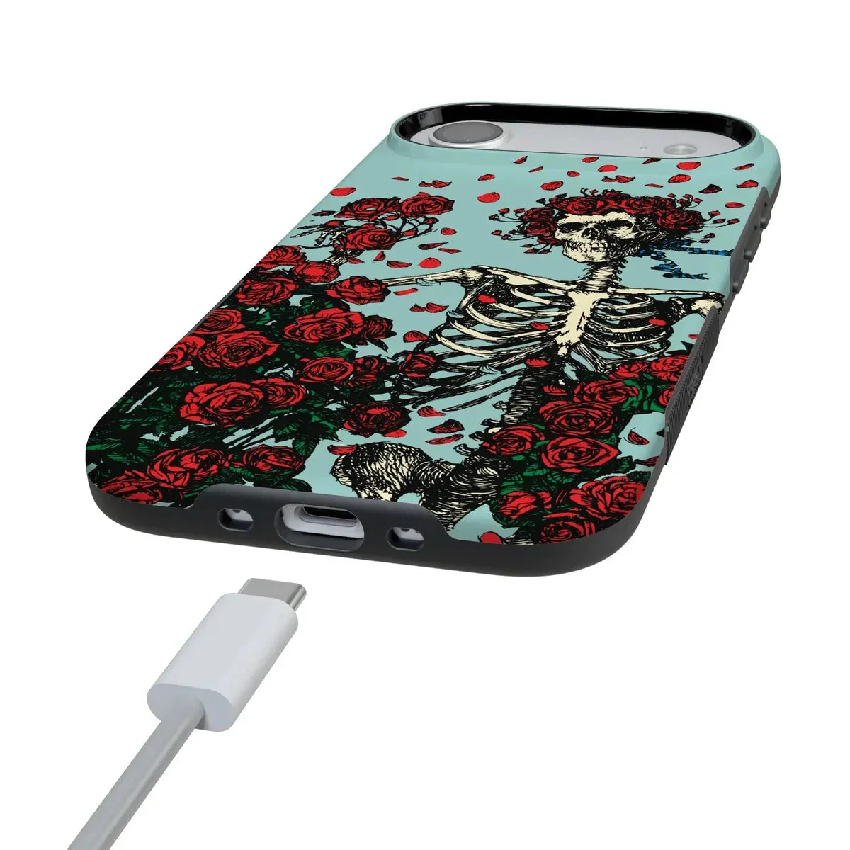 Forever Grateful | Grateful Dead Skeleton Floral Case - Image 146