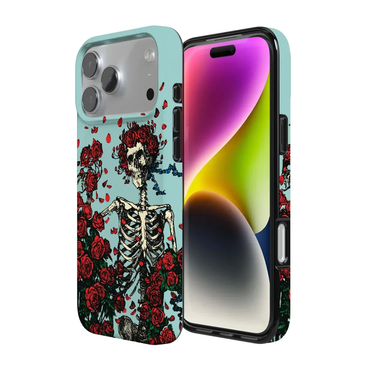 Forever Grateful | Grateful Dead Skeleton Floral Case - Image 152
