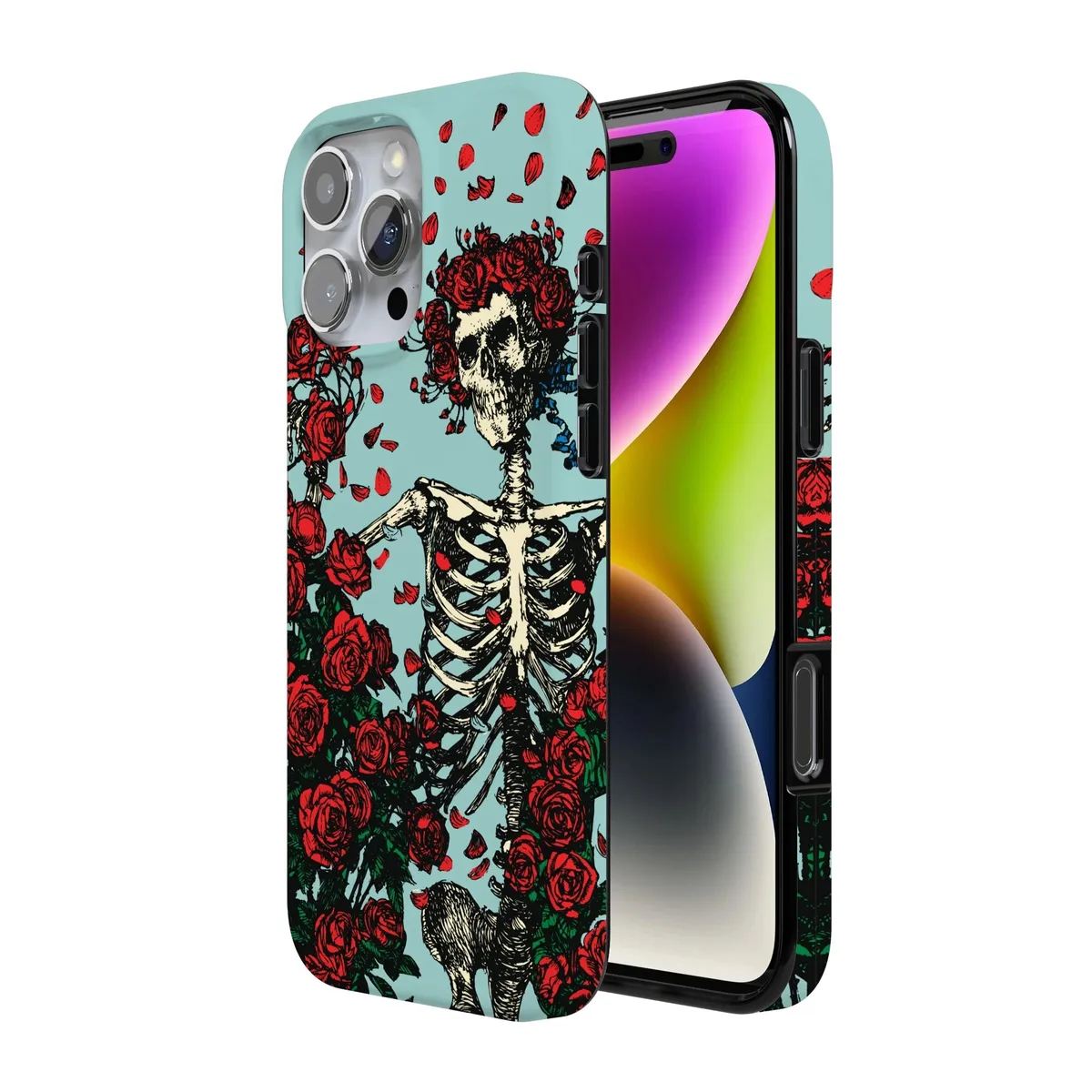 Forever Grateful | Grateful Dead Skeleton Floral Case - Image 160