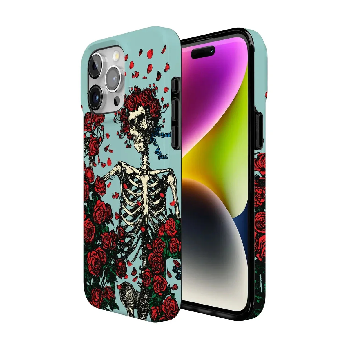Forever Grateful | Grateful Dead Skeleton Floral Case - Image 165