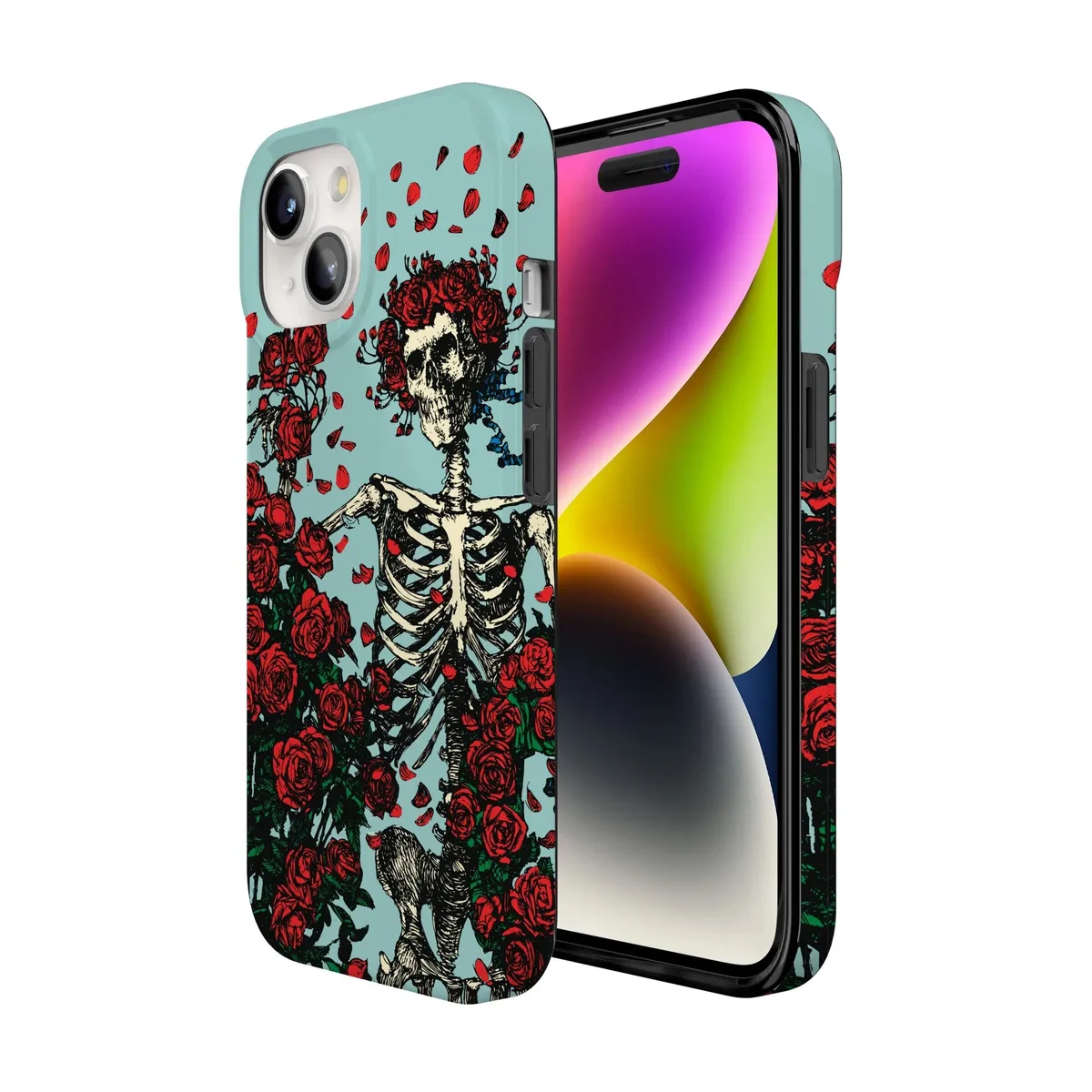 Forever Grateful | Grateful Dead Skeleton Floral Case - Image 170