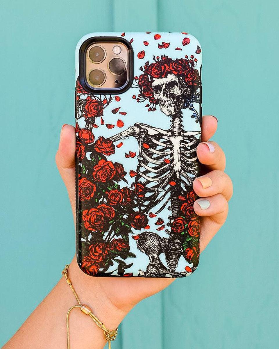 Forever Grateful | Grateful Dead Skeleton Floral Case - Image 80