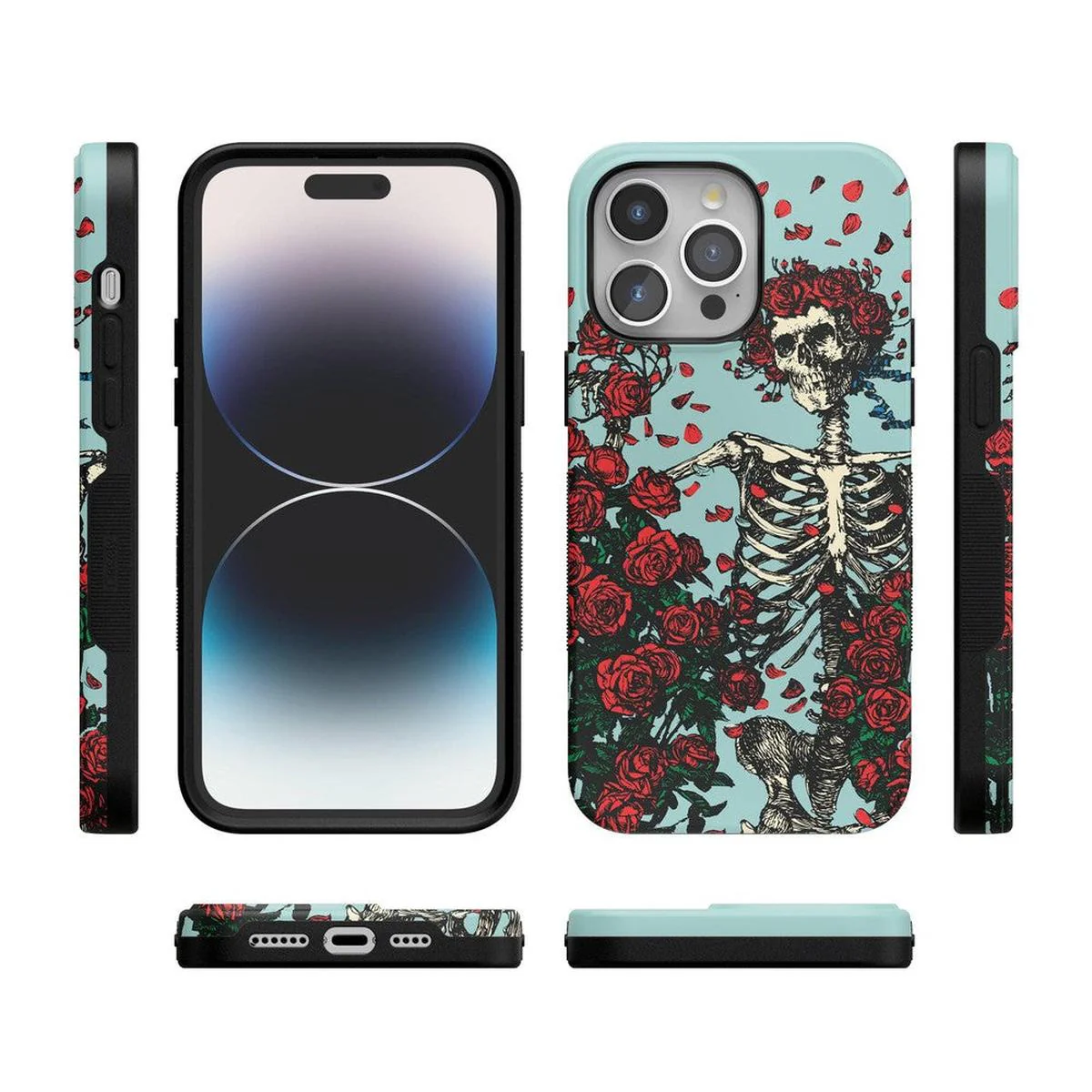 Forever Grateful | Grateful Dead Skeleton Floral Case - Image 89