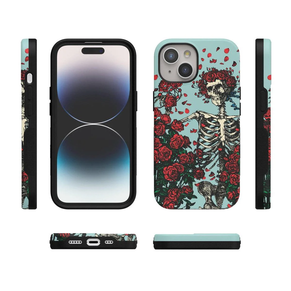 Forever Grateful | Grateful Dead Skeleton Floral Case - Image 99