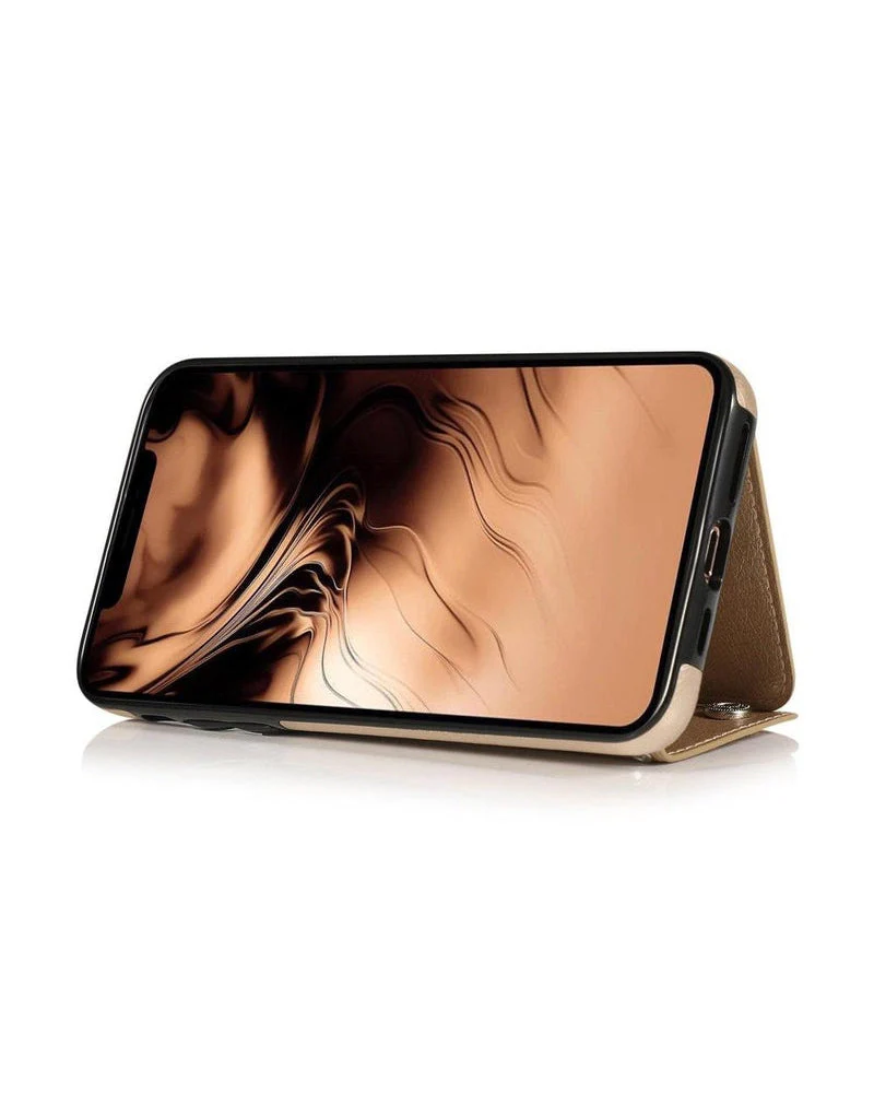 Gold Vegan Leather | Wallet Case - Image 15